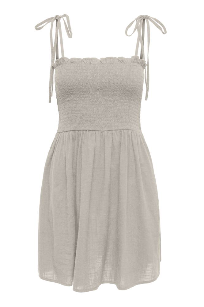 ONLTIZANA STRAP SMOCK SHORT DRESS W 15358533 Silver Lining